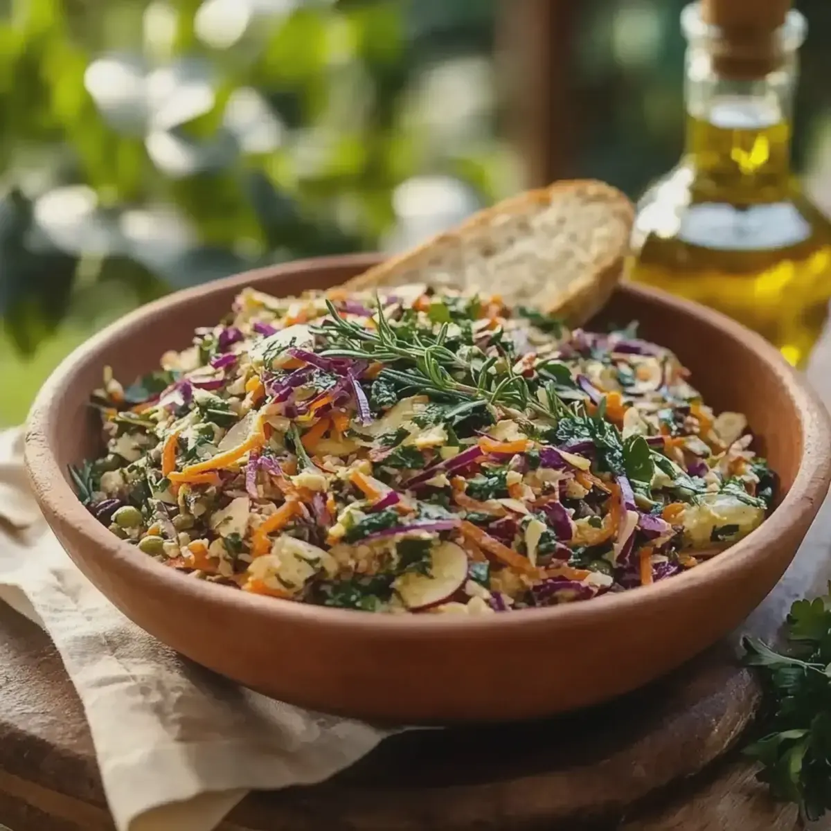 Erdnuss Salat knusprig