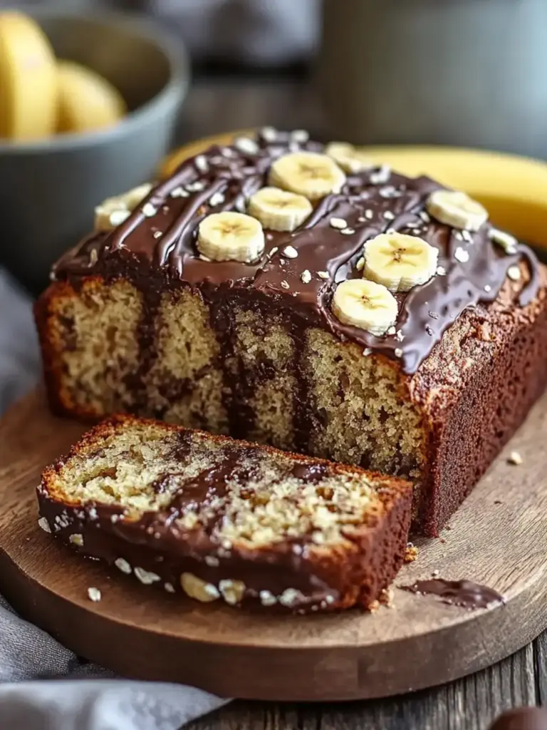 Erdnussbutter Schokoladenstückchen Bananenbrot