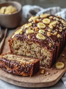 Feuchte Erdnussbutter-Schokoladenstückchen-Bananenbrot