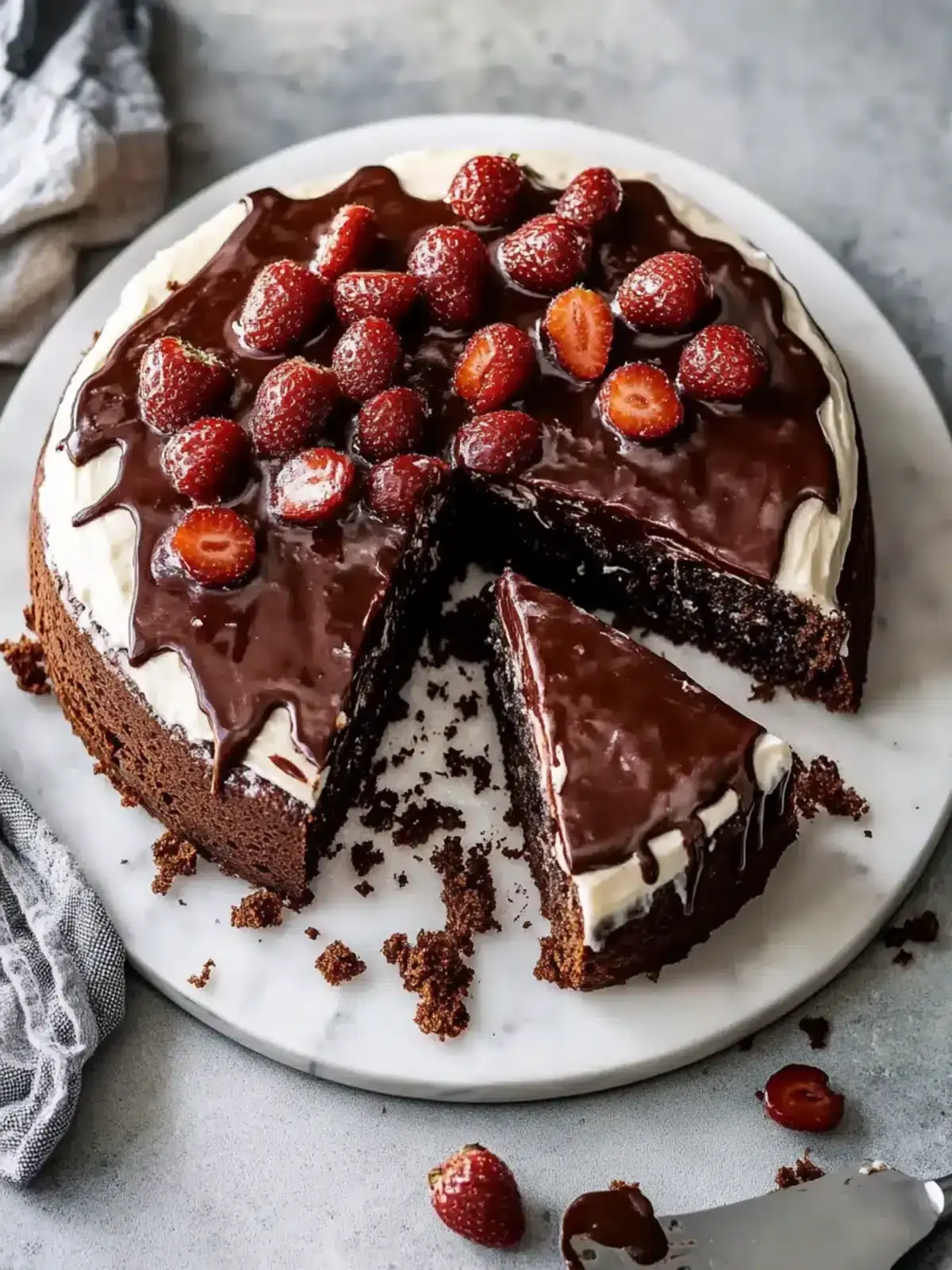 Feuchter Schokoladen-Buttermilchkuchen