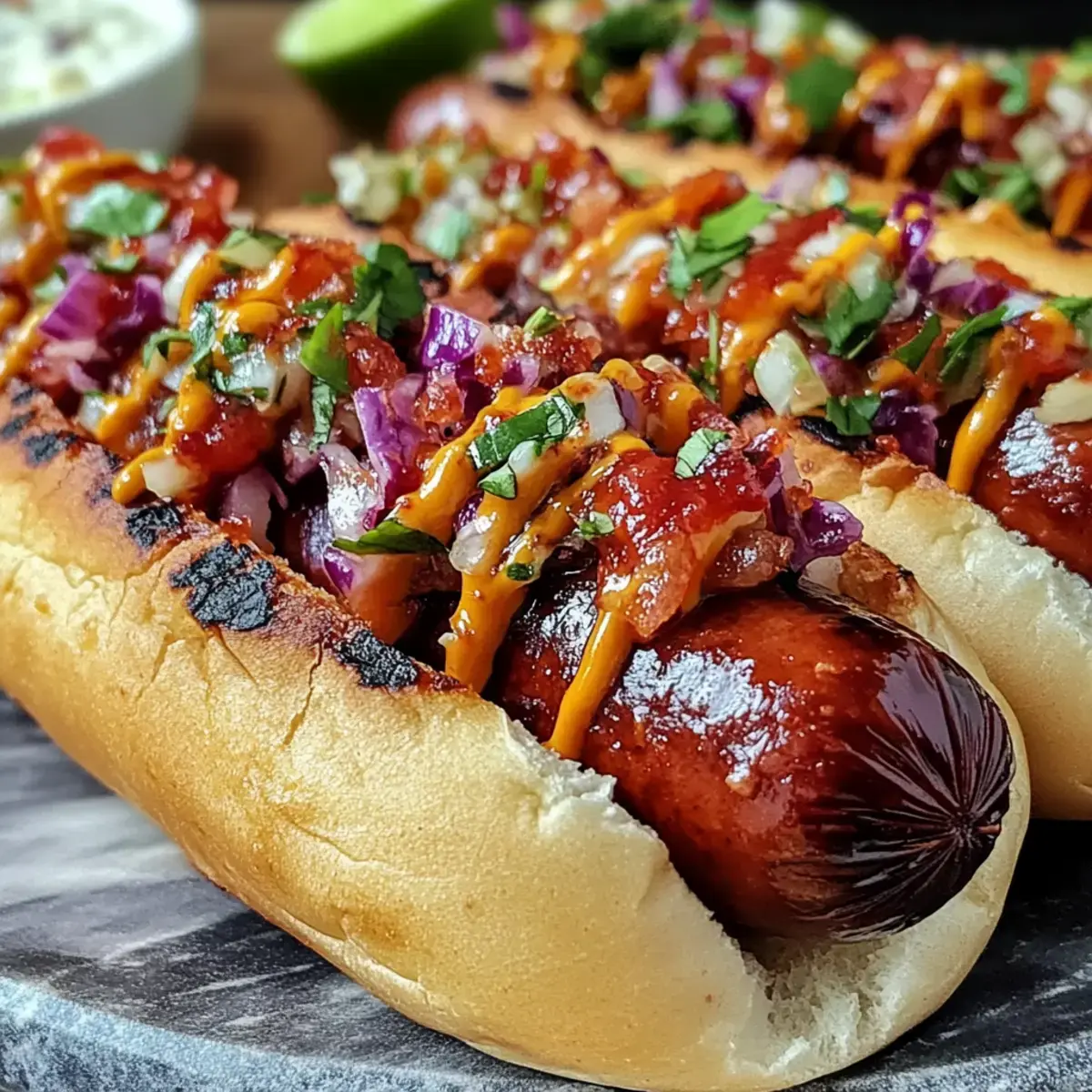 Feurige Feuerwerks-Hotdogs – Das perfekte BBQ Rezept 2 Feuerwerks-Hotdogs