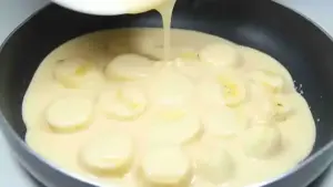 Schnelle Fitness Pfannkuchen mit Banane