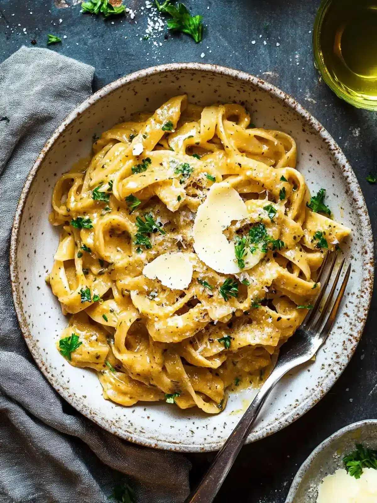 Französische Zwiebel-Pasta
