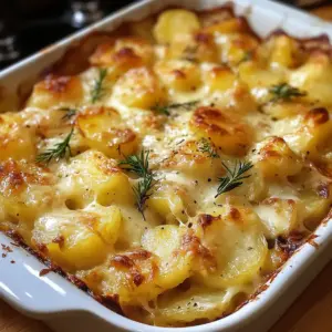 Französischer Zwiebel Kartoffel Auflauf