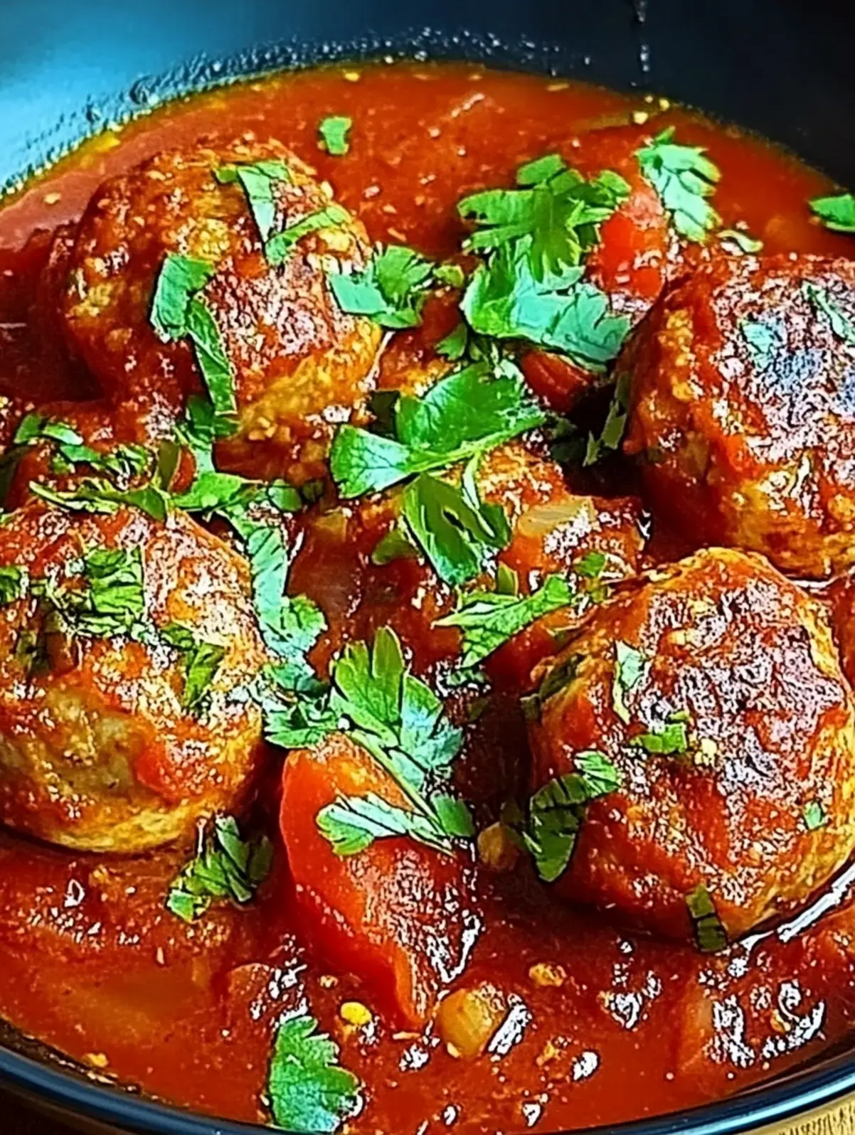 Frikadellen in würziger Tomatensoße