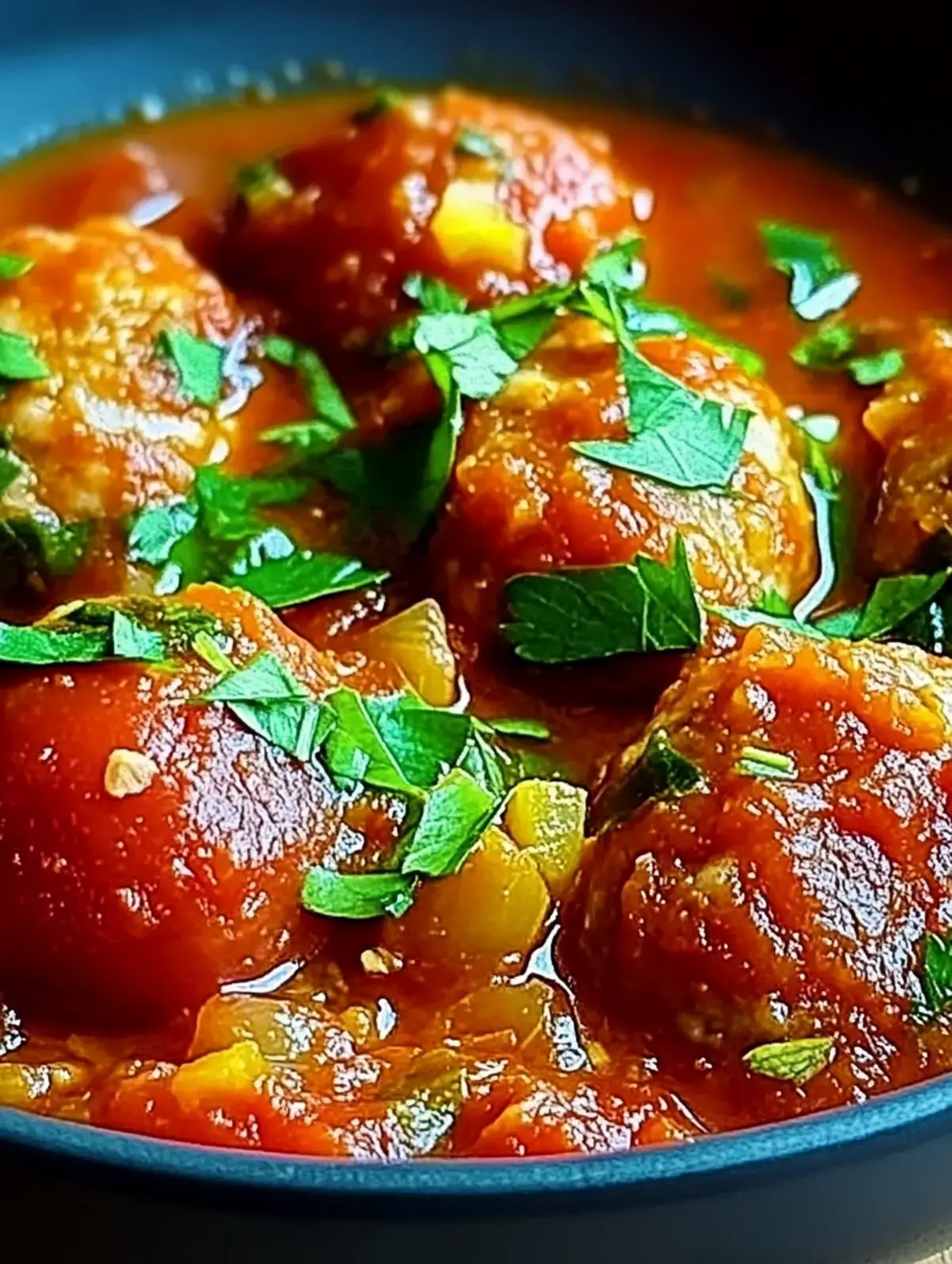 Frikadellen in würziger Tomatensoße