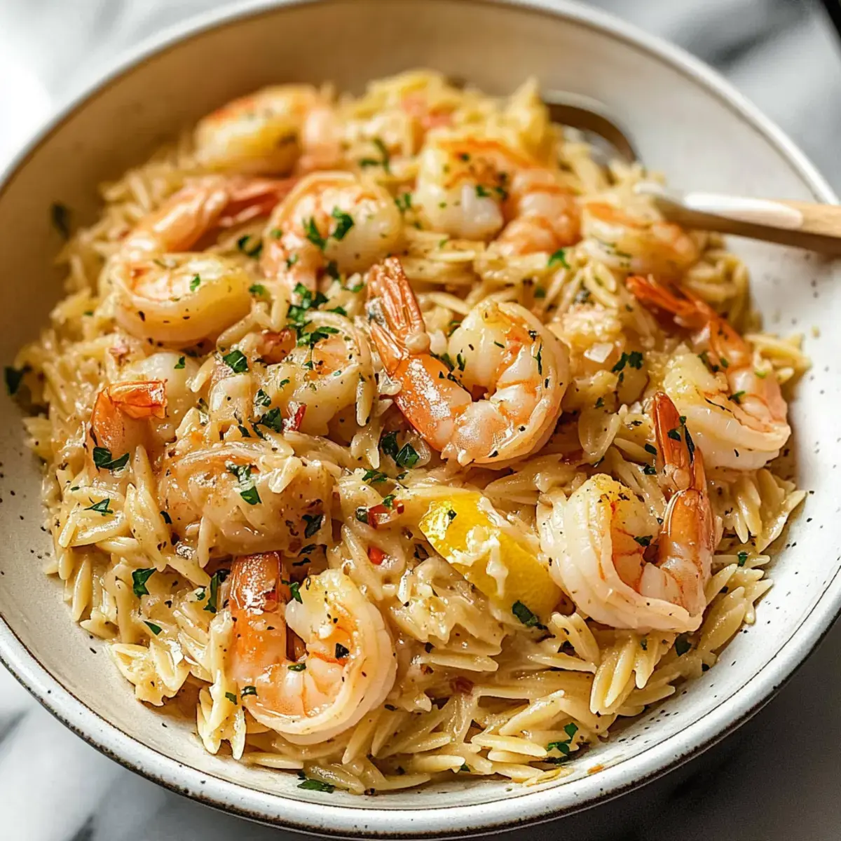 Garnelen Scampi Orzo