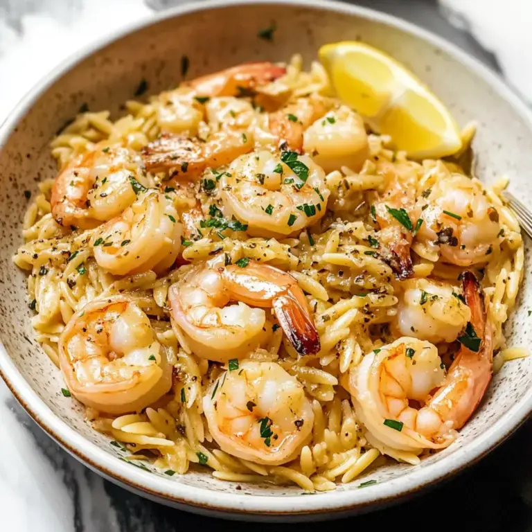 Garnelen Scampi Orzo