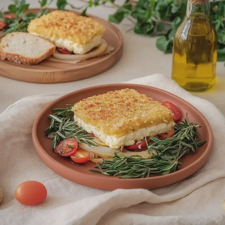 Gebackener Feta Rucolasalat