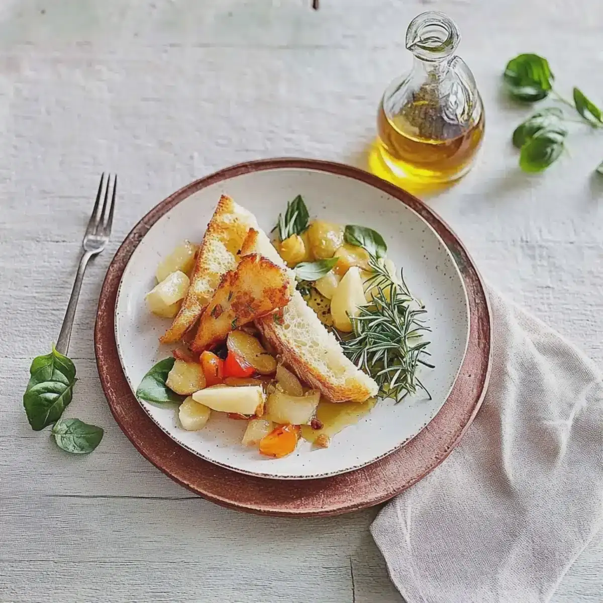 Gebackener Feta mit Salat