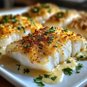 Gebratener Kabeljau mit Mayo-Parmesan-Kruste