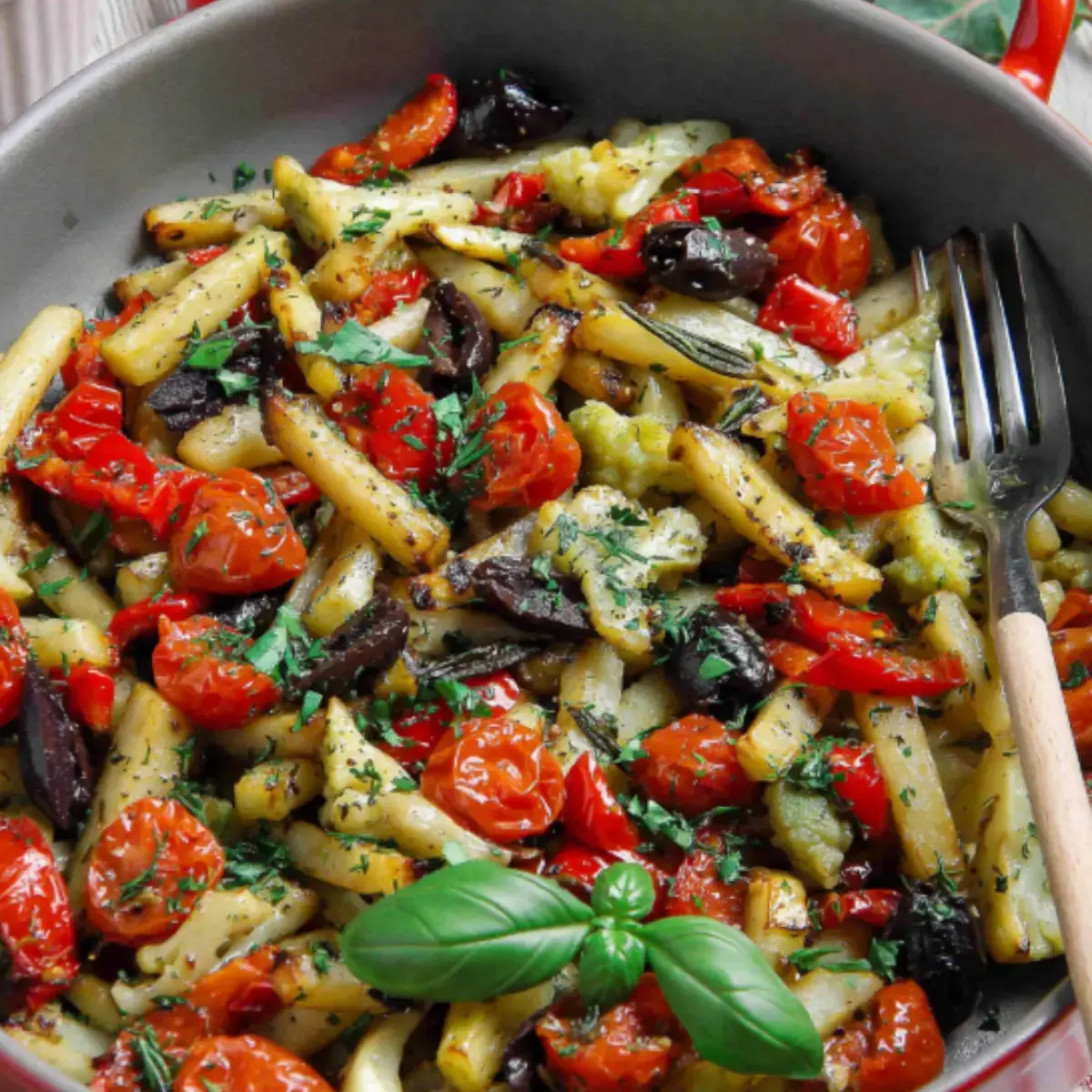 Gebratener Kohlrabi nach mediterraner Art