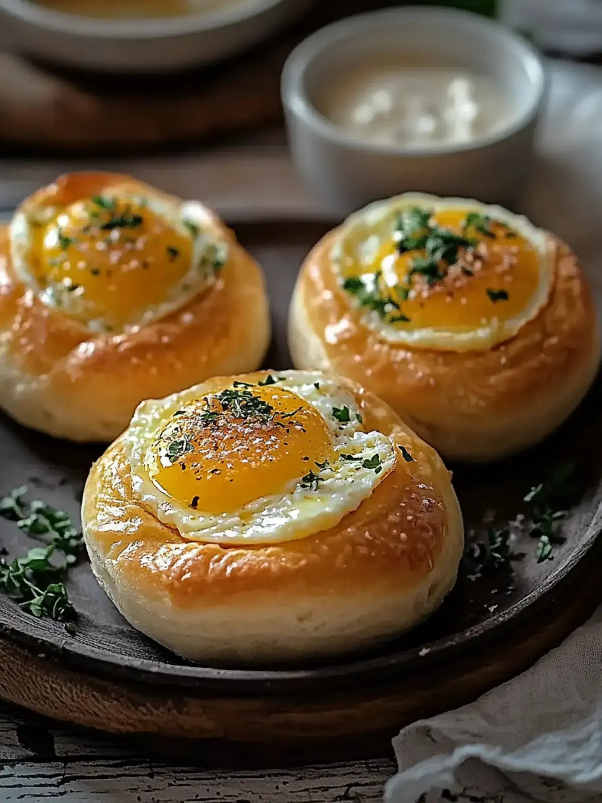 Gefüllte Frühstücksbrötchen
