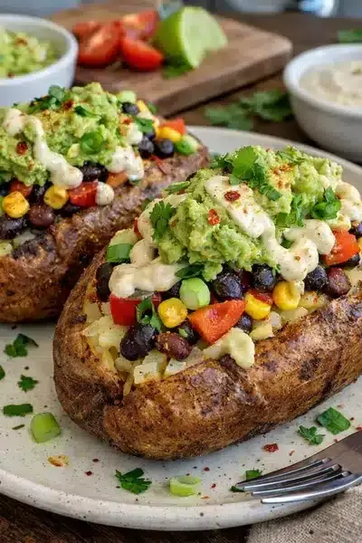 Gefüllte Ofenkartoffeln vegan