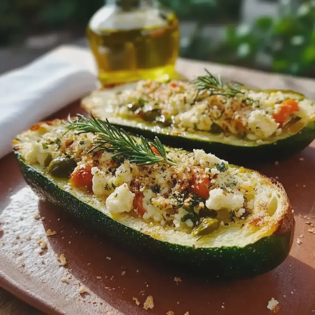 Gefüllte Zucchini mit Feta