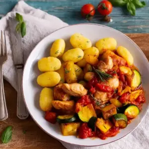 Vegetarisch gefüllte Zucchini mit Feta
