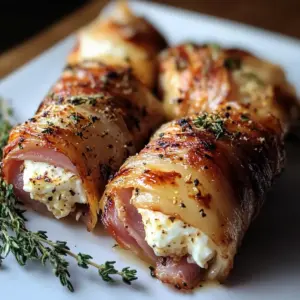 Gegrillte Feta-Schinkenröllchen