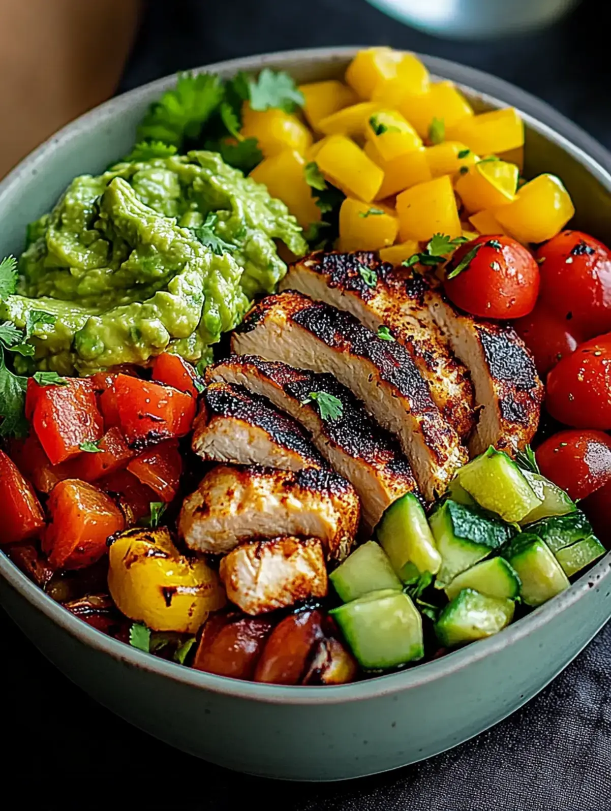 Gegrillte Hähnchen-Bowl