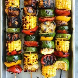 Gegrillte Sommergemüse-Spieße