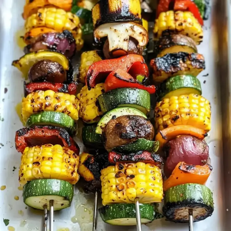 Gegrillte Sommergemüse-Spieße