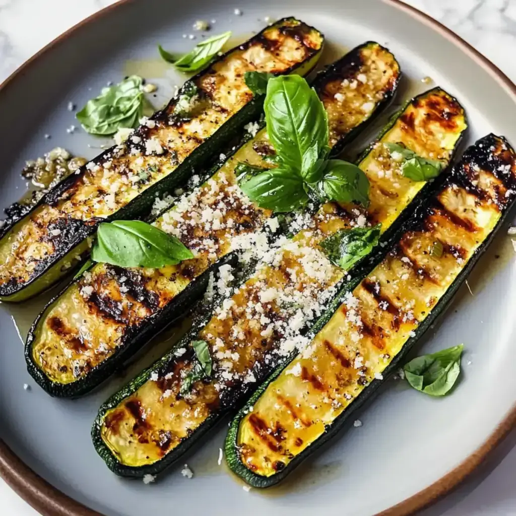 Gegrillte Zucchini mit Parmesan