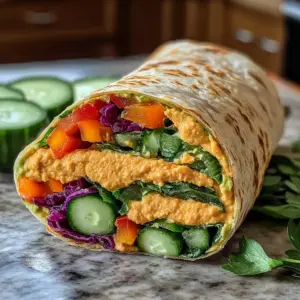 Gemüse Hummus Wrap