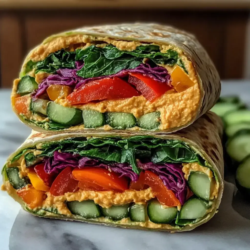 Gemüse Hummus Wrap