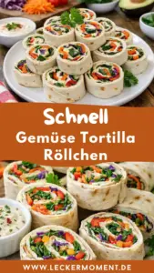 Gemüse Tortilla Röllchen