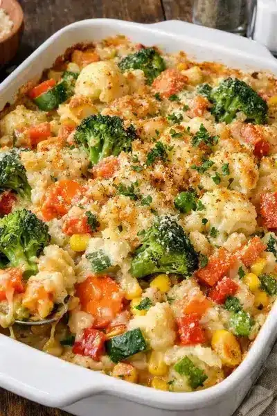 Mixed Vegetable Casserole Recipe – Gesunder Veggie Bake 2 Gemüseauflauf Rezept