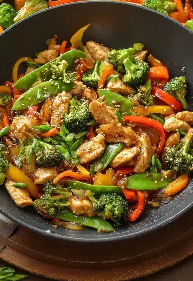 Gemüsepfanne mit Hähnchen – schnell & gesund genießen 2 Gemüsepfanne mit Hähnchen