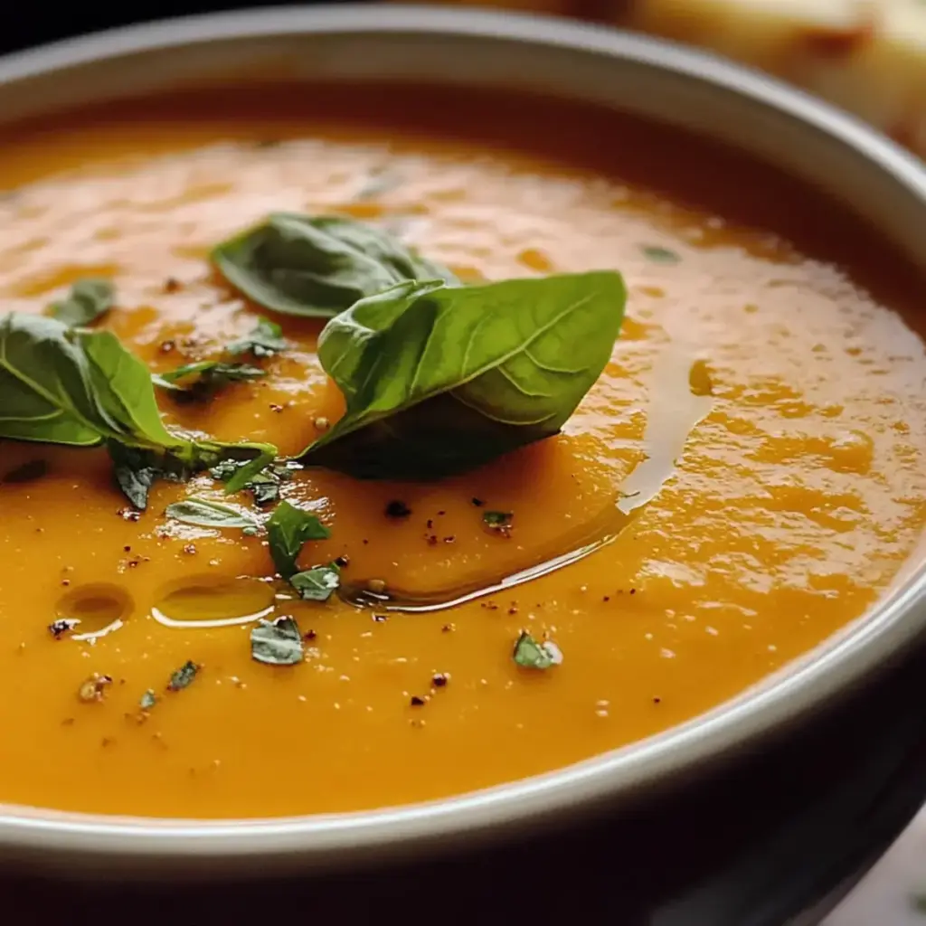 Geröstete Paprika Gouda Suppe