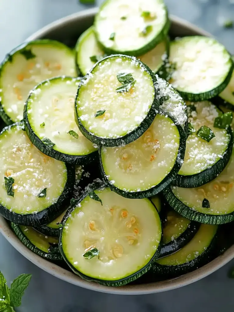 Gerösteter Zucchini mit Knoblauch und Parmesan