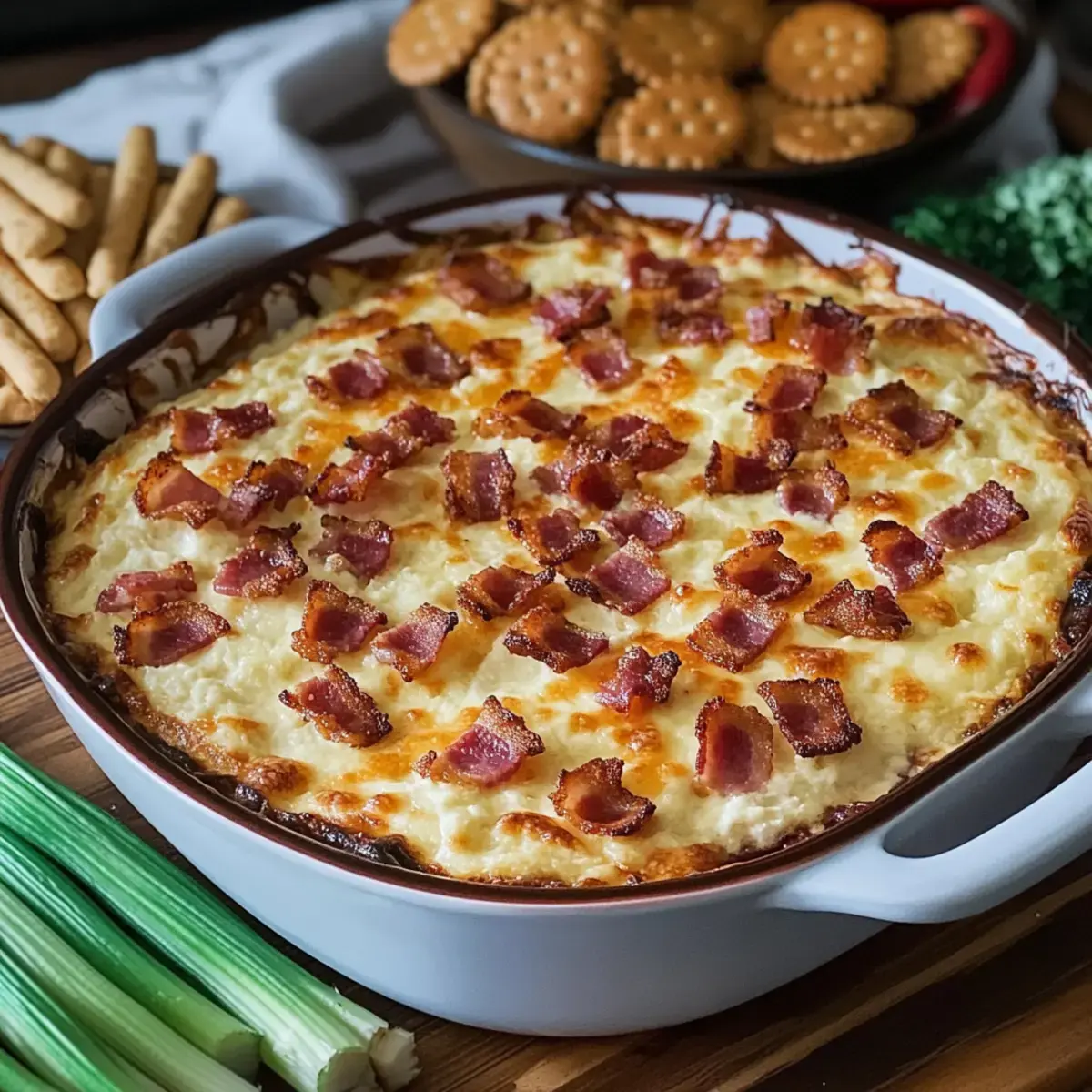 Geräucherter Gouda Speck Dip
