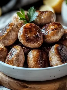 Gesunde vegane Pilzfleischbällchen