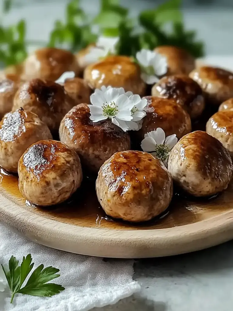 Gesunde vegane Pilzfleischbällchen