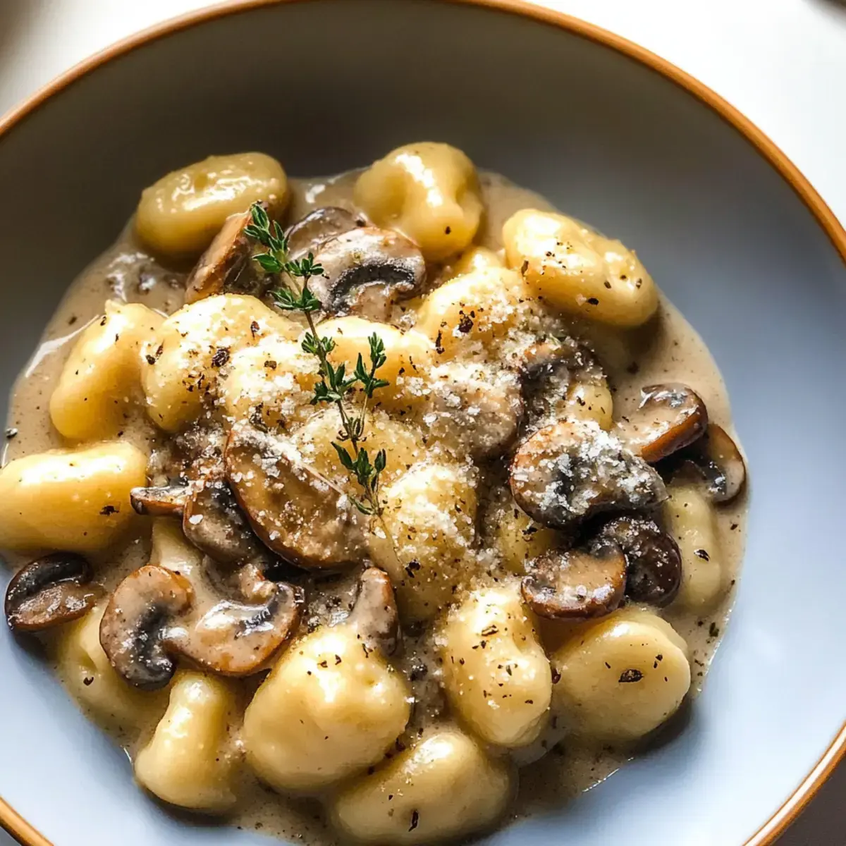 Gnocchi mit cremiger Pilzsauce