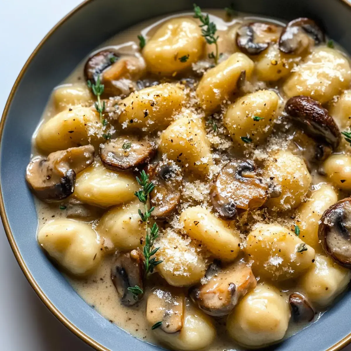 Gnocchi mit cremiger Pilzsauce