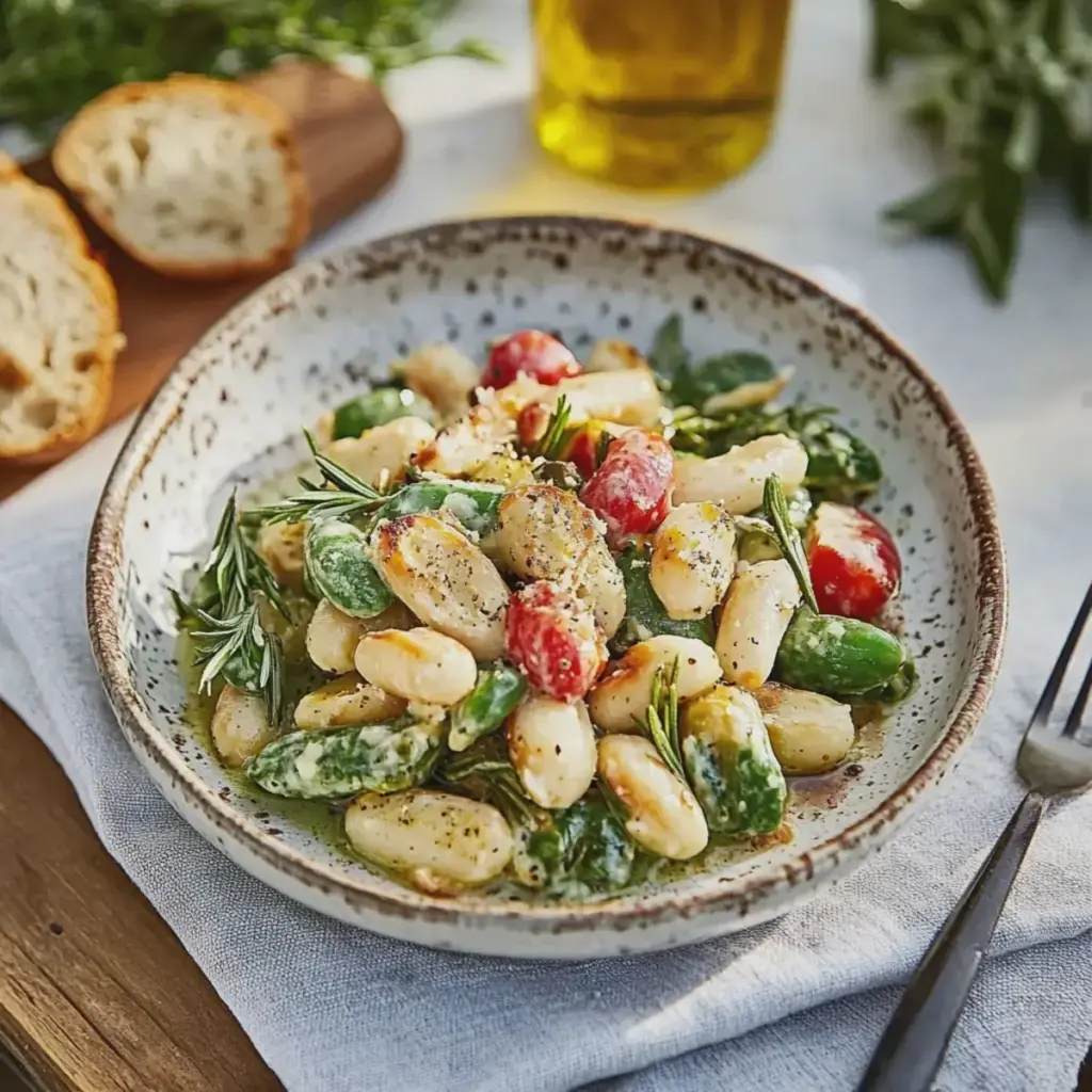 Gnocchi mit grünem Spargel