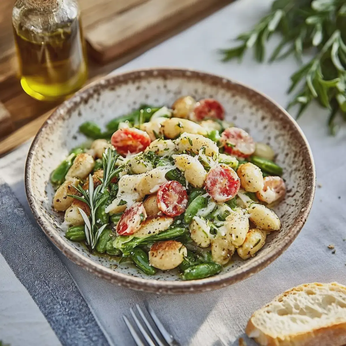 Gnocchi mit grünem Spargel