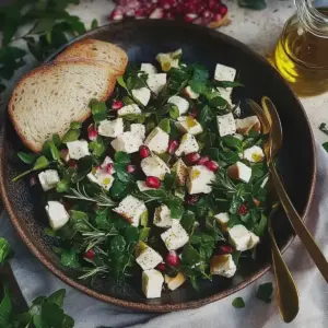 Granatapfel Salat mit Feta