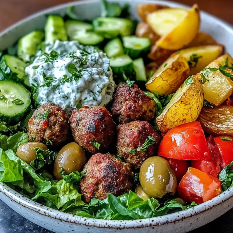 Griechische Fleischbällchen Schüssel