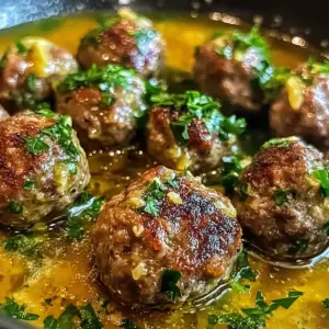 Griechische Fleischbällchen in Zitronensauce