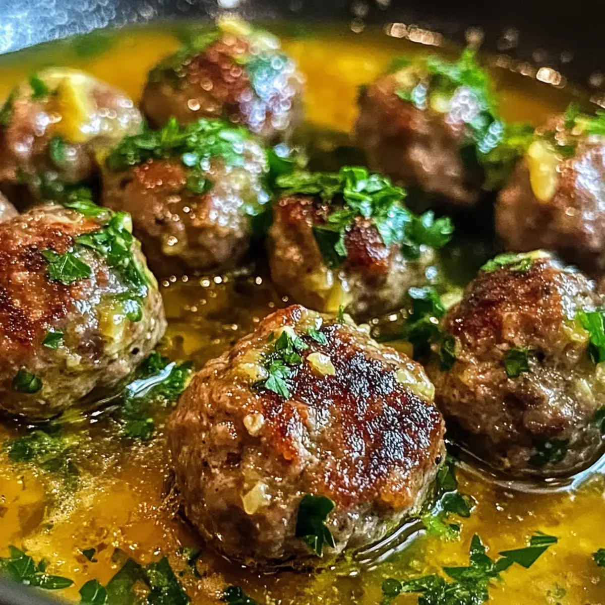 Griechische Fleischbällchen in Zitronensauce