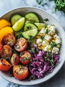 Griechische Garnelen Mediterraner Schüssel