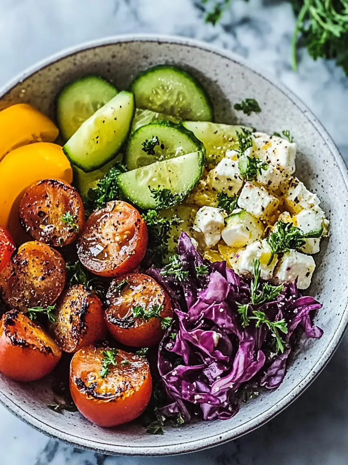 Griechische Garnelen Mediterraner Schüssel