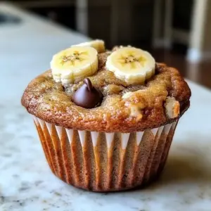 Griechische Joghurt Bananen Muffins