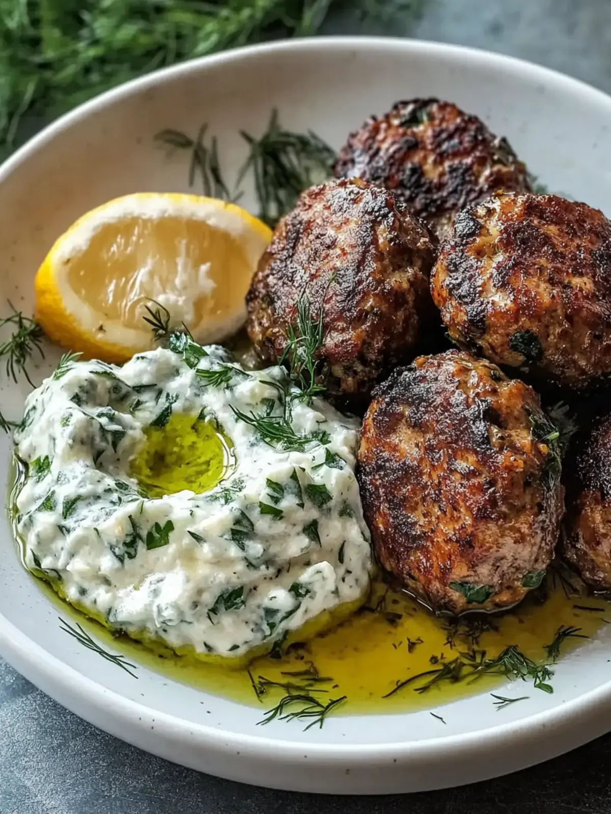 Griechische Linsenfrikadellen