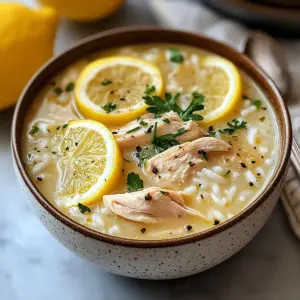 Griechische Zitronenhühnersuppe
