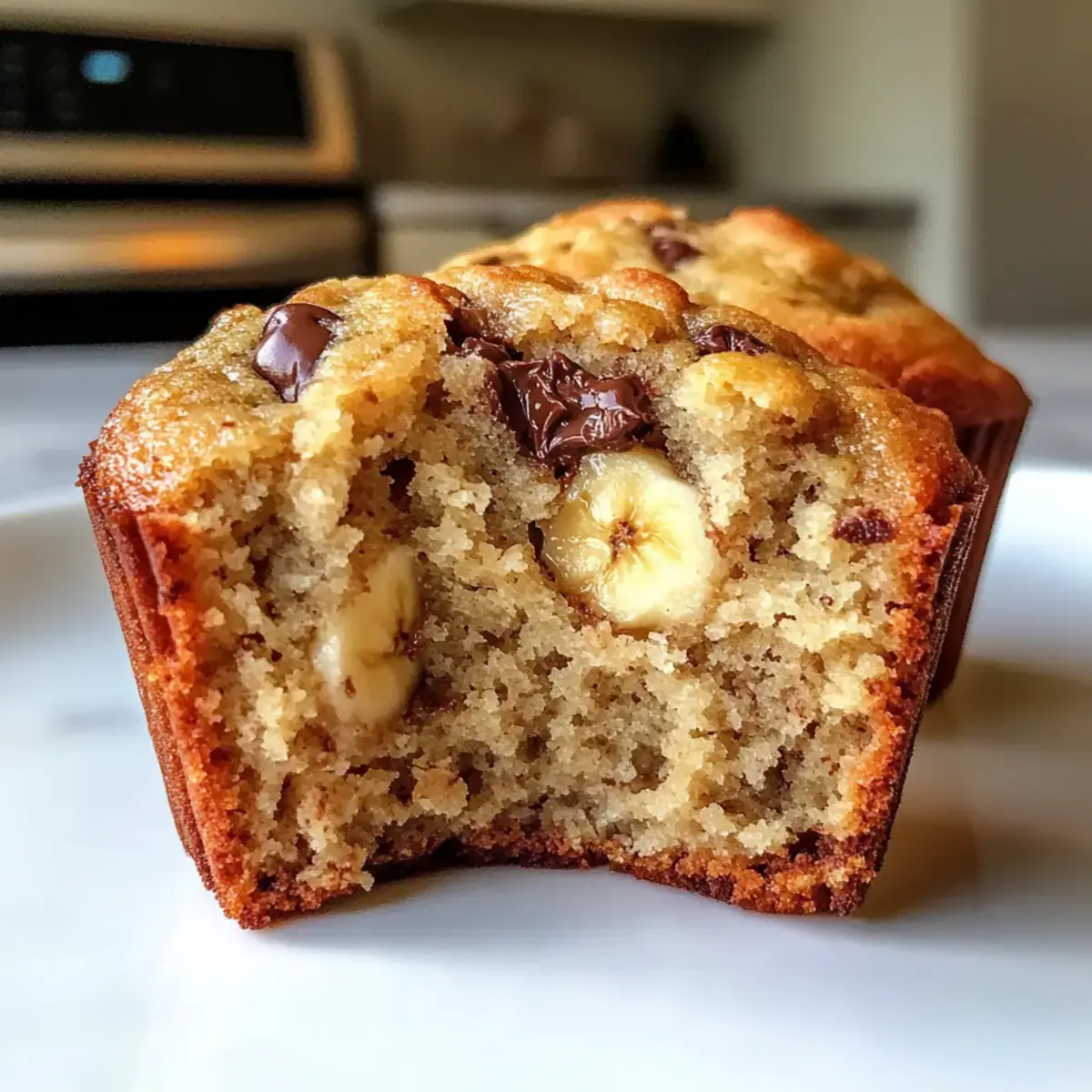 Griechischer Joghurt Bananen Muffins