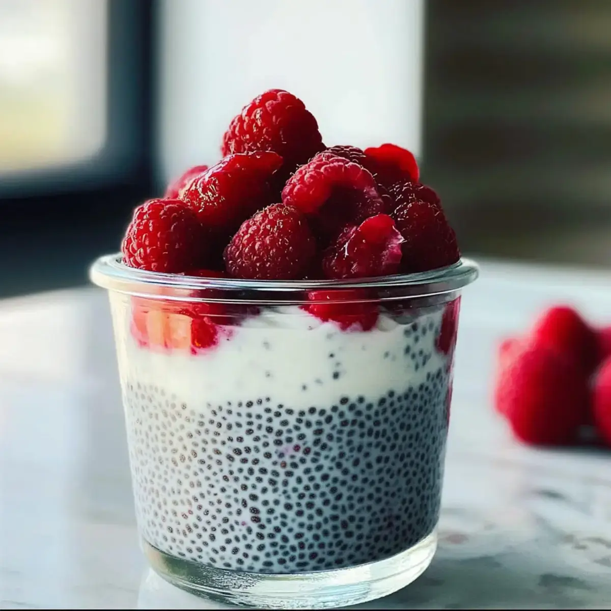 Griechischer Joghurt Chia Pudding
